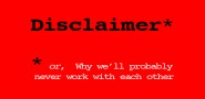 Disclaimer